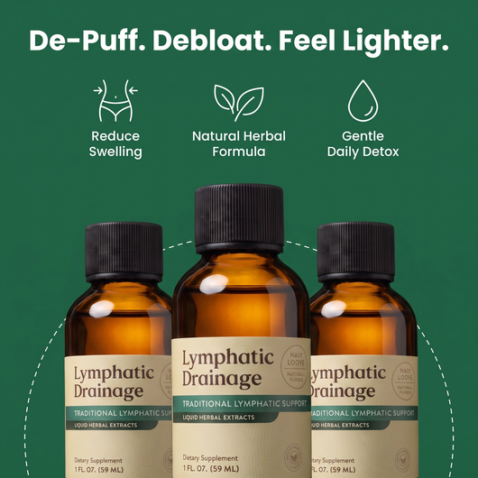 De-puff, debloat, feel lighter - natural herbal lymphatic drainage formula